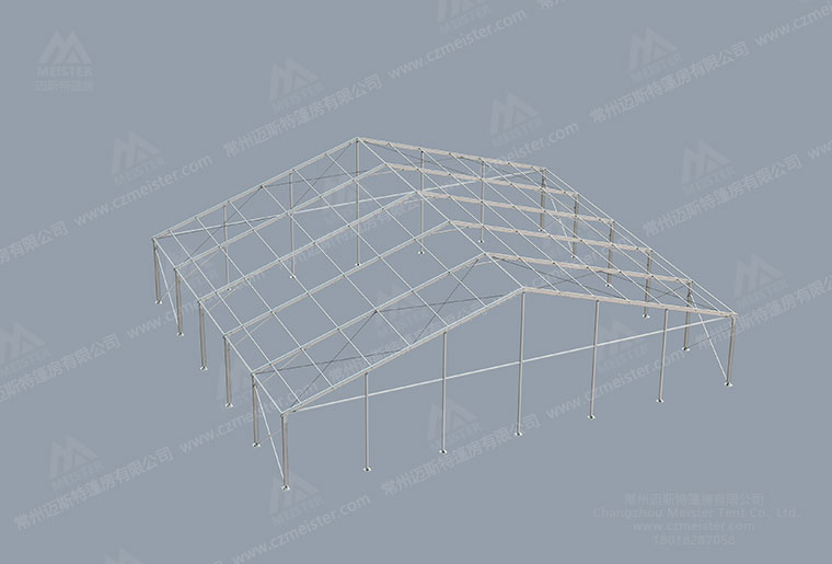 30米物流仓储篷房框架图
