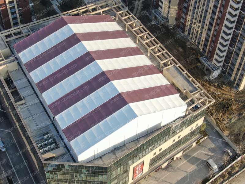 篮球馆篷房,40米楼顶大型篮球馆篷房