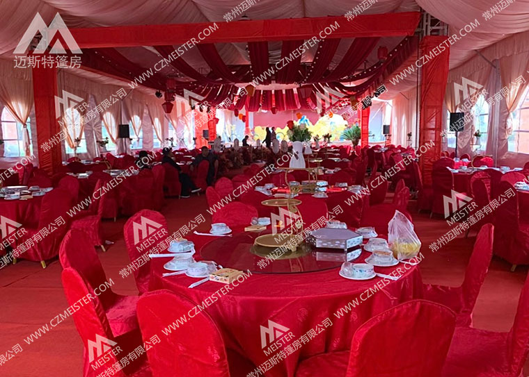 篷房婚礼内部效果