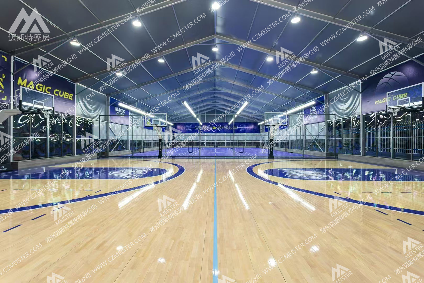 篮球篷房搭建效果