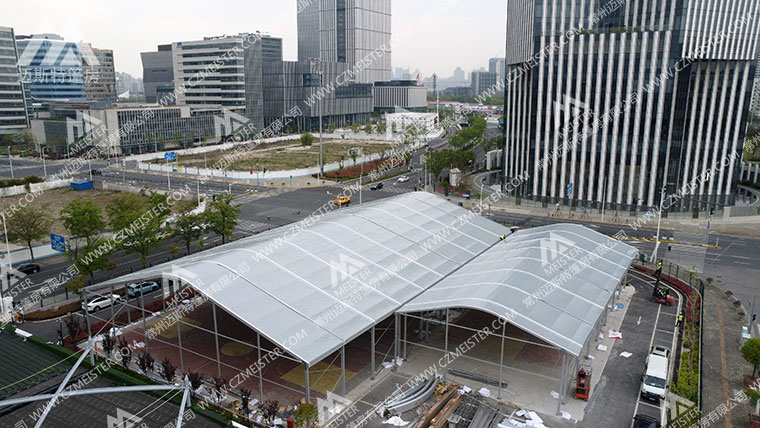 72小时焕新！看露天篮球场如何蝶变专业室内篷房篮球馆