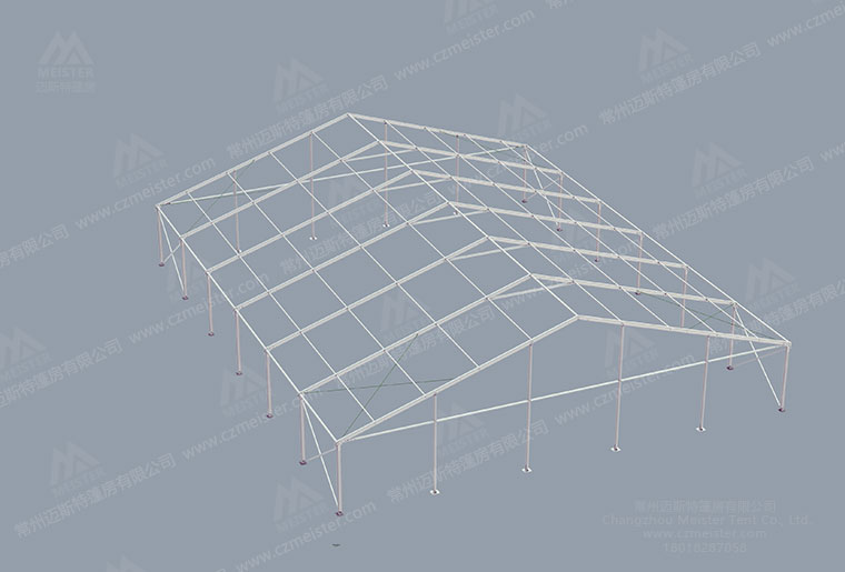 25米篷房框架图